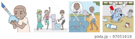 SDGs6.安全な水とトイレを世界中に　素材集3 97051619