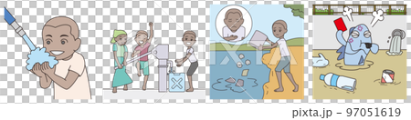 可持續發展目標 6. 世界各地的安全飲用水和廁所 材料收集 3 可持續發展目標 6. 世界各地的安全飲用水和廁所 材料收集 3 97051619