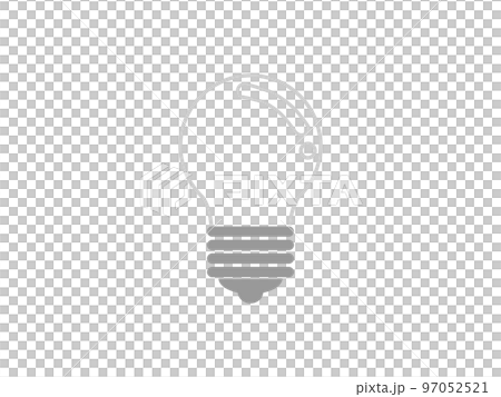 Transparent light bulb simple illustration Transparent light bulb simple illustration 97052521