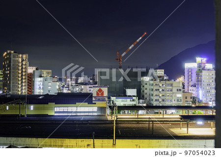 別府駅周辺の夜景　大分県別府市 97054023
