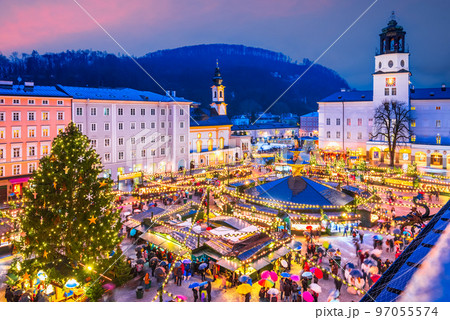 Salzburg, Austria - Christkindlmarkt, Christmas Market 97055574