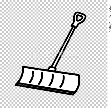 雪押しスコップのイラスト素材 雪押しスコップのイラスト素材 97055673