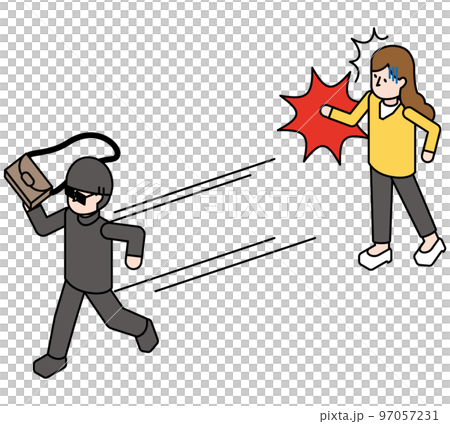 Isometric illustration of snatching man and victim woman Isometric illustration of snatching man and victim woman 97057231