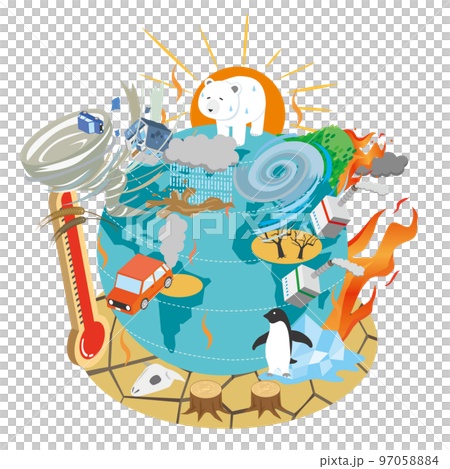 Image illustration of global warming Image illustration of global warming 97058884