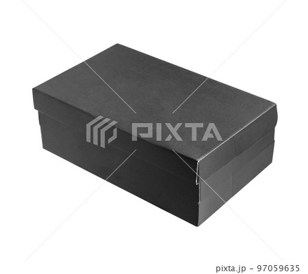Mockup black box isolated on white background 97059635