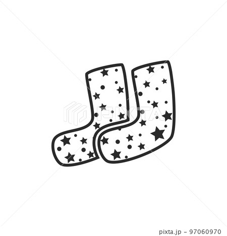 sock icon vector 97060970