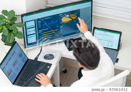総務 経理 事務職 営業事務 マネジメントダッシュボード 表 グラフ 俯瞰 マルチディスプレイ 総務 経理 事務職 営業事務 マネジメントダッシュボード 表 グラフ 俯瞰 マルチディスプレイ 97061032