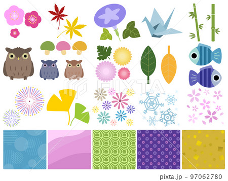 和柄の素材② 和柄の素材② 97062780