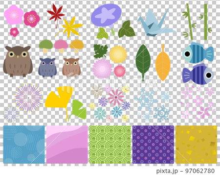 和柄の素材② 和柄の素材② 97062780