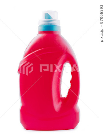 Red Detergent Bottle isolated on white background 97066593