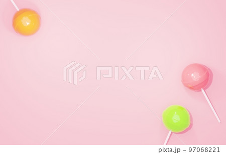 3D素材_ペロペロキャンディー 97068221