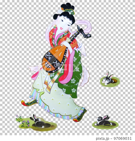 2023 Zodiac Rabbit and Seven Lucky Gods Benten 2023 Zodiac Rabbit and Seven Lucky Gods Benten 97069031
