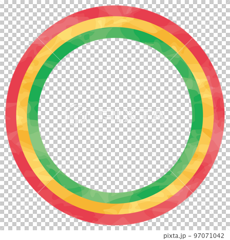 水彩風格聖誕色環框 97071042