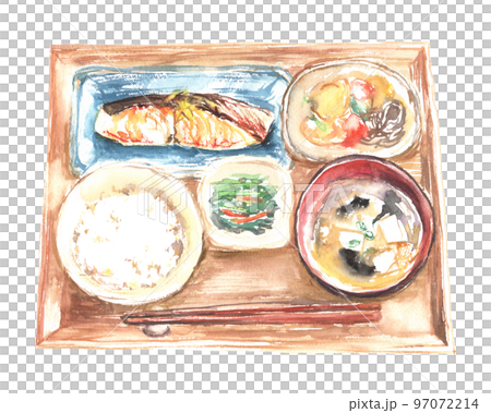 Illustration of Ichiju Sansai painted by watercolor 97072214