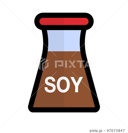 醤油アイコン。調味料。ベクター。 97073847