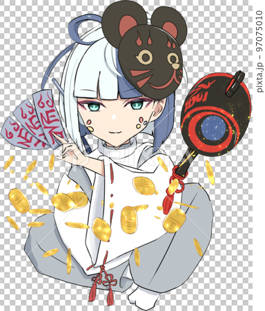 福物干支シリーズイラスト・子年(男の子) 福物干支シリーズイラスト・子年(男の子) 97075010