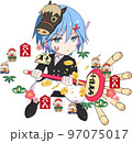福物干支シリーズイラスト・午年（男の子） 97075017