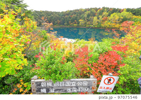 紅葉する樋沼/福島県福島市 紅葉する樋沼/福島県福島市 97075546