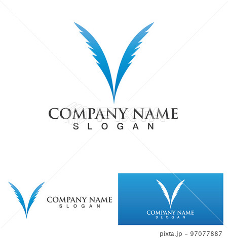 feather law logo template-vector feather law logo template-vector 97077887