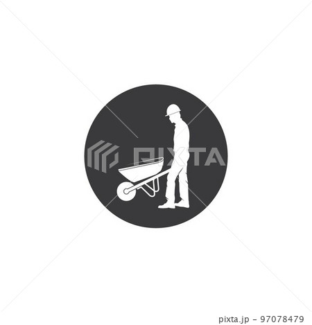 construction worker icon 97078479