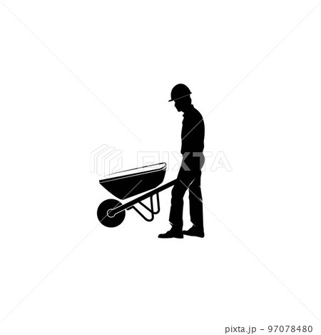 construction worker icon 97078480