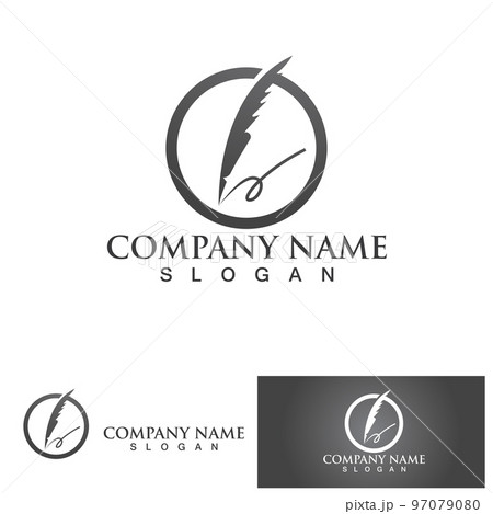 feather law logo template-vector feather law logo template-vector 97079080