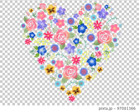 花のハート 花のハート 97081366