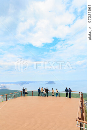 鏡山展望台から見た唐津湾「佐賀県」 97085665