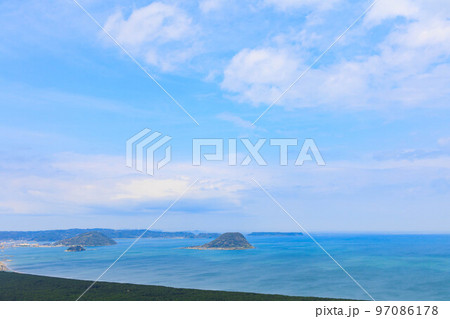 鏡山展望台から見た唐津湾「佐賀県」 97086178