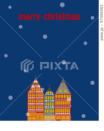 メリークリスマス　フランクフルト　レーマー広場　夜 97090065