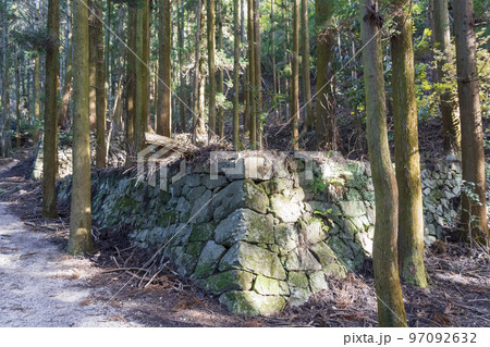 高取城跡の石垣/奈良県【国指定史跡・日本三大山城・日本百名城】 高取城跡の石垣/奈良県【国指定史跡・日本三大山城・日本百名城】 97092632