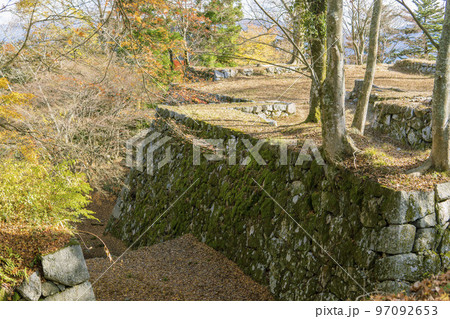 高取城跡の石垣／奈良県【国指定史跡・日本三大山城・日本百名城】 97092653