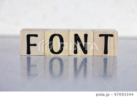 文字ブロック FONT 文字ブロック FONT 97093344