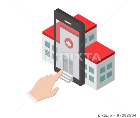 virtual hospital from mobile phone to have an appointment with doctor or to consult online virtual hospital from mobile phone to have an appointment with doctor or to consult online 97093904