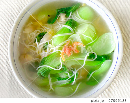 中国家庭料理・上湯素麺（チンゲン菜入り素麺） 97096183