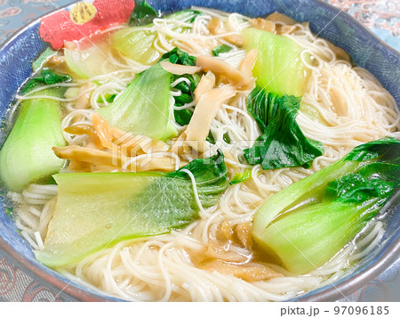 中国家庭料理・上湯素麺（チンゲン菜入り素麺） 97096185