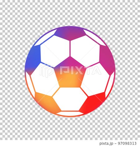 インスタカラー サッカーボール シンプルなイラスト アイコン インスタカラー サッカーボール シンプルなイラスト アイコン 97098313