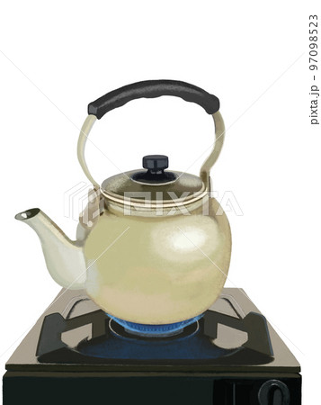 ヤカンとガスコンロ 97098523