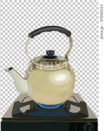 ヤカンとガスコンロ 97098523