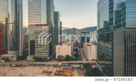 4 Dec 2022 the landscape of Kowloon Bay, Hong Kong city 97100167