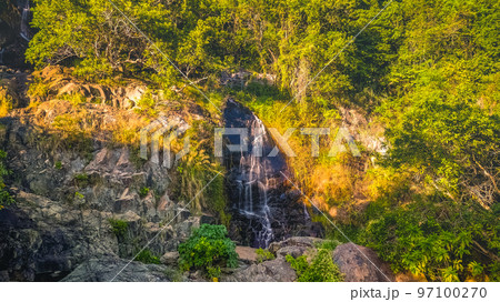 Silvermine Waterfall in Mui Wo , Lantau Island , Hong Kong 97100270