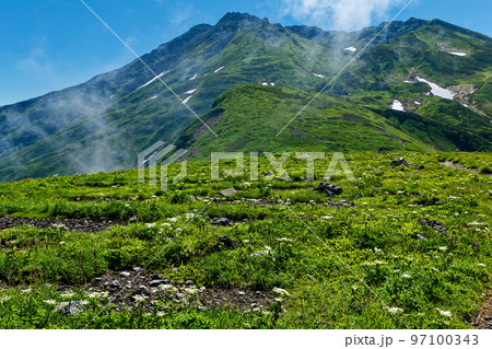 御田ヶ原付近から見る夏の鳥海山 97100343