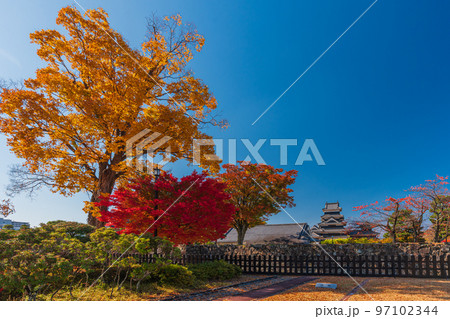 秋の長野県松本市内ぶらぶら散歩、国宝松本城 97102344
