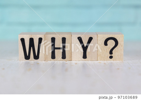 文字ブロック　WHY? 97103689