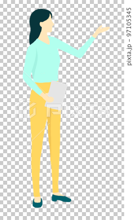 做演示的女商人 做演示的女商人 97105345