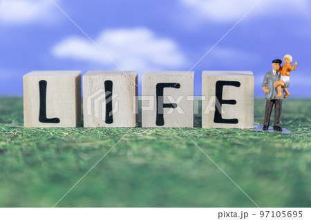 文字ブロック　LIFE 97105695