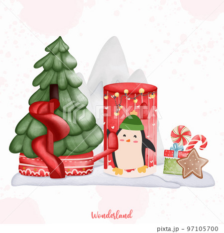 Christmas circus, Wonderland Christmas, Christmas amusement park element Christmas circus, Wonderland Christmas, Christmas amusement park element 97105700