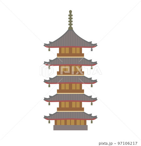 五重塔のイラスト 五重塔のイラスト 97106217