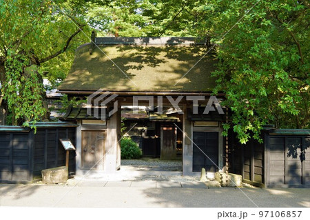 角館の町並み（小京都）田宮旧武家屋敷通りの風景　旧石黒家住宅 97106857