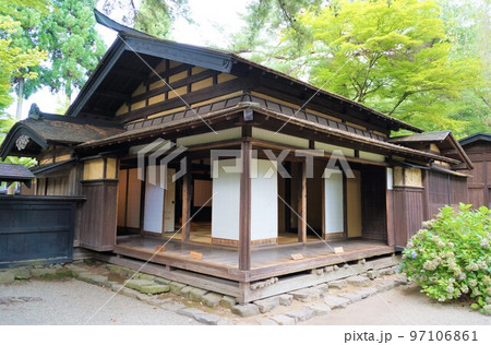 角館の町並み（小京都）田宮旧武家屋敷通りの風景　旧岩橋家住宅 97106861
